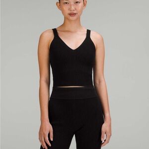 Lululemon Ribbed Knit Cropped Tank Top